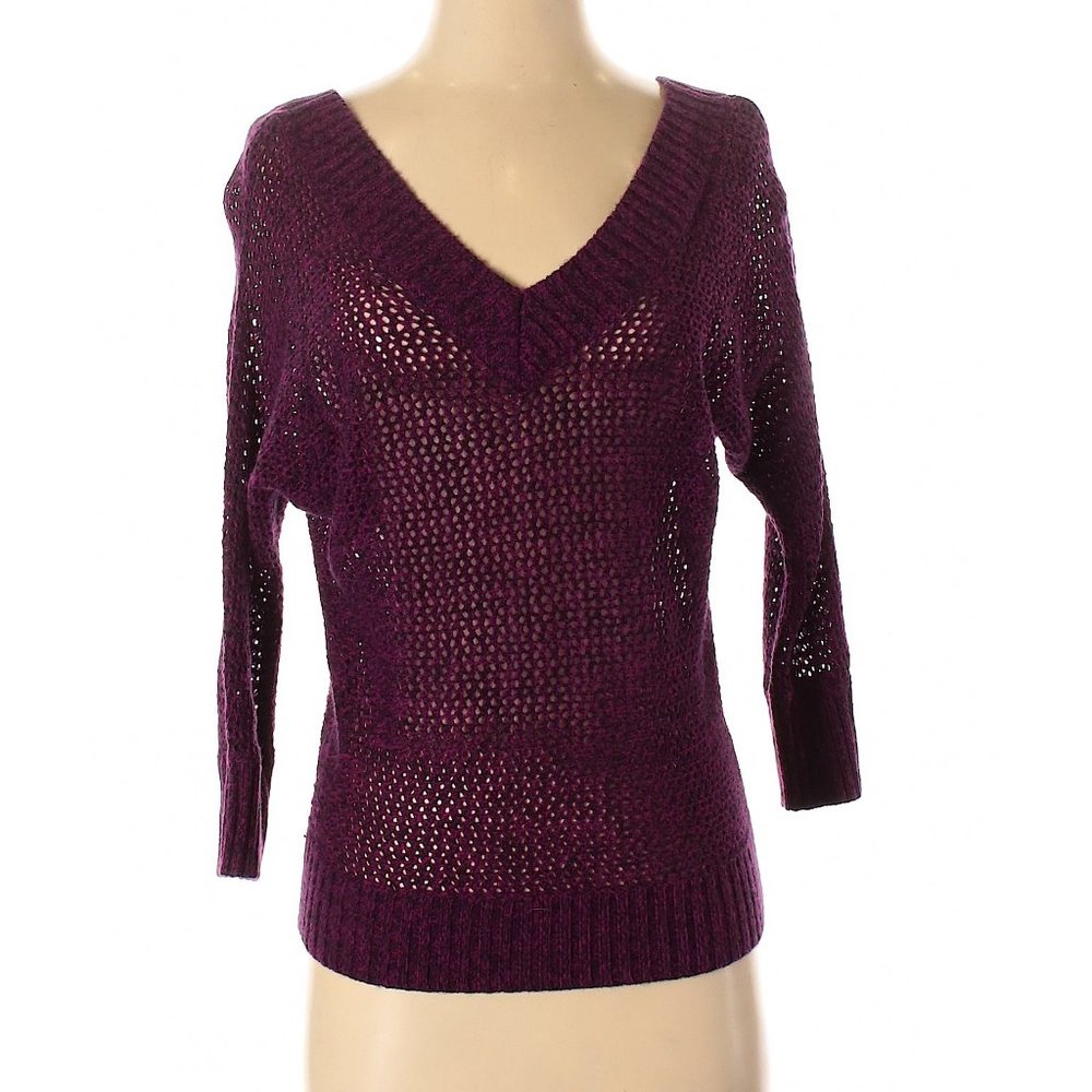 Express Merino Wool Blend Open Weave Sweater